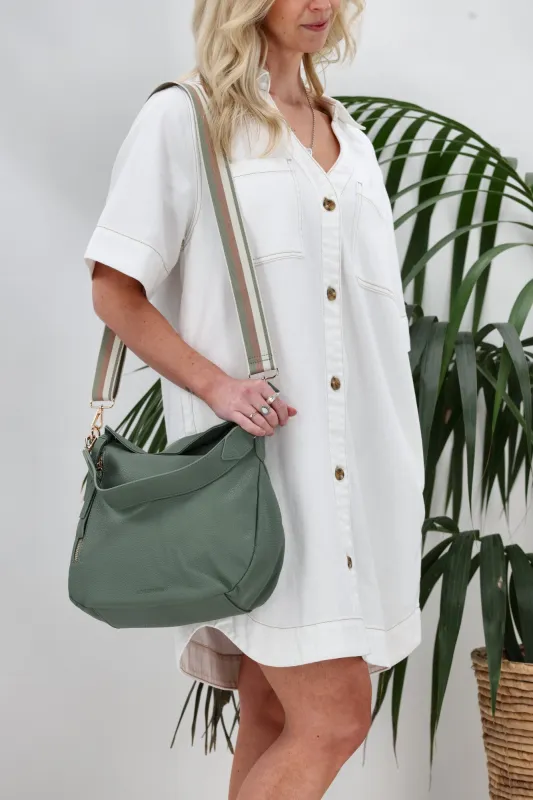 Louenhide Nadia Shoulder Bag Sage Green sold by Shine On