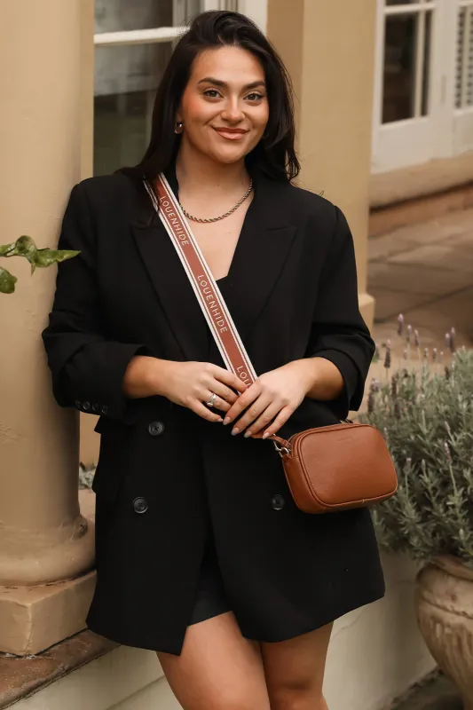 Louenhide Bianca Crossbody Bag Tan And Vanilla Strap sold by Shine On