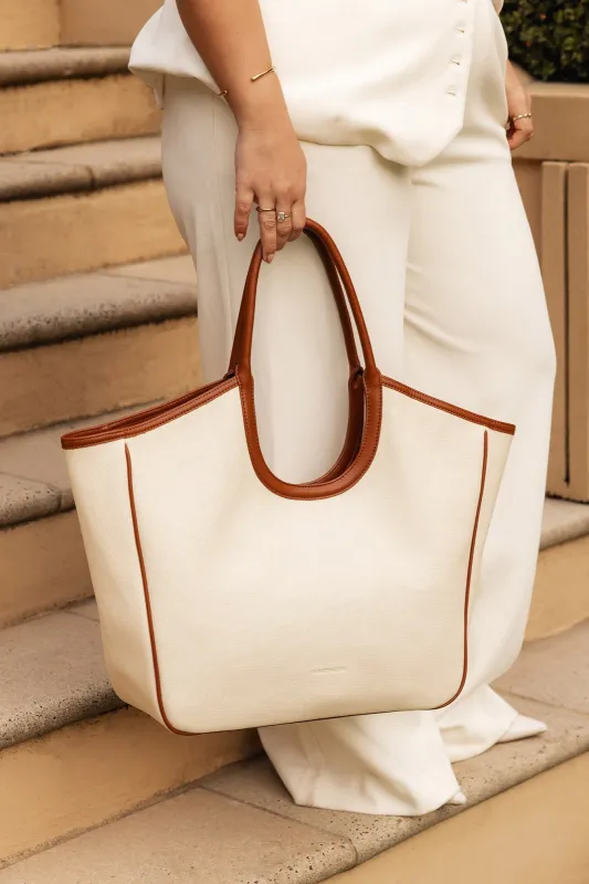 Louenhide Alexandra Tote Bag Canvas/Tan sold by Shine On