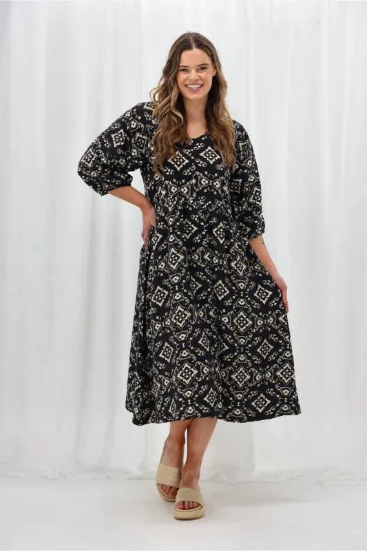 Sunday Boho Greta Dress Print sold by Shine On
