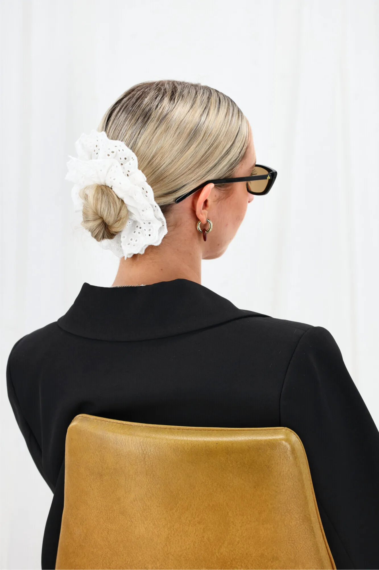 All About Eve Lola Broderie Scrunchie Vintage White sold by Shine On