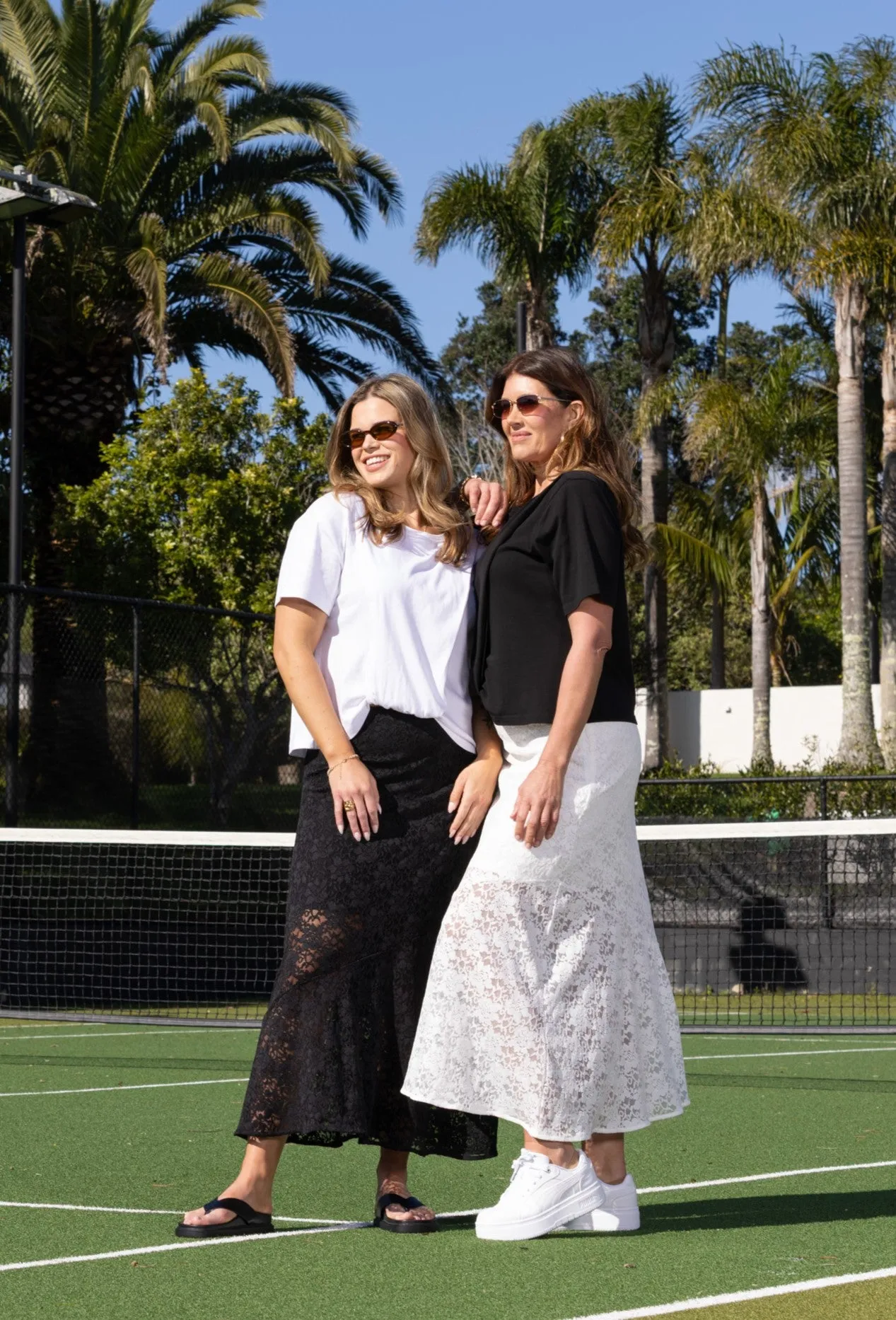 Ayva Opel Lace Maxi Skirt White sold by Shine On product image thumbnail 3