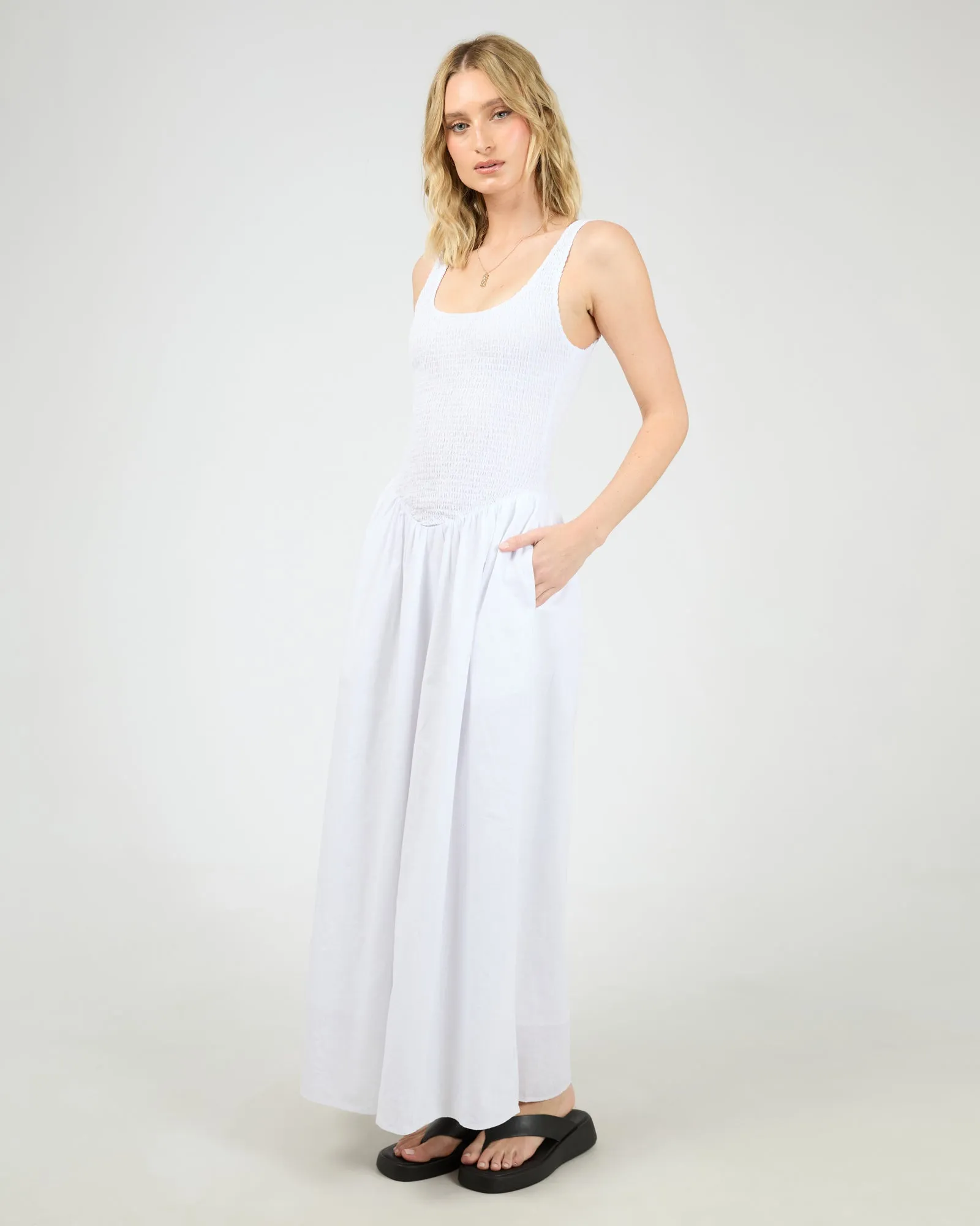 All About Eve Essential Maxi Dress White sold by Shine On product image thumbnail 5