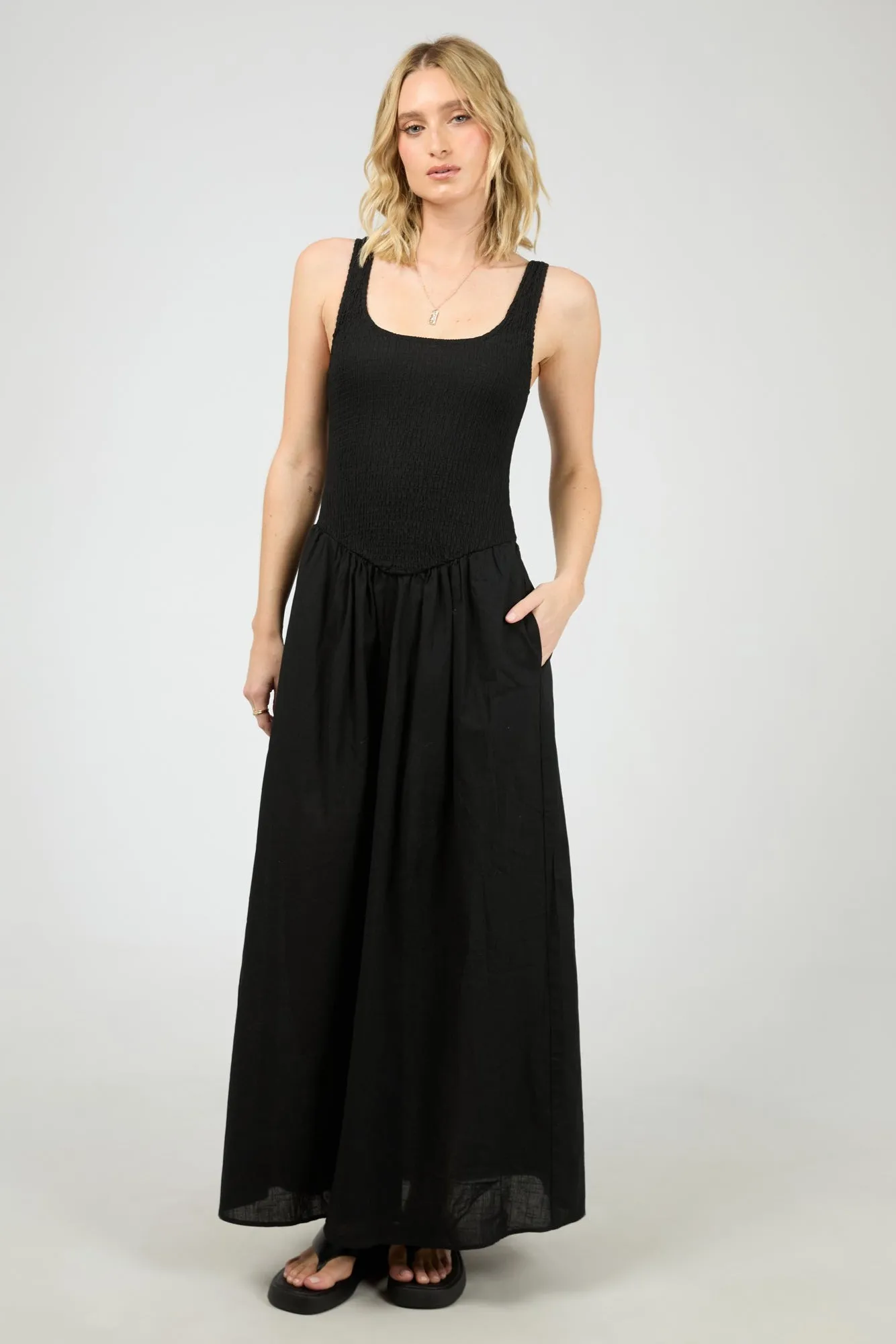 All About Eve Essential Maxi Dress Black sold by Shine On
