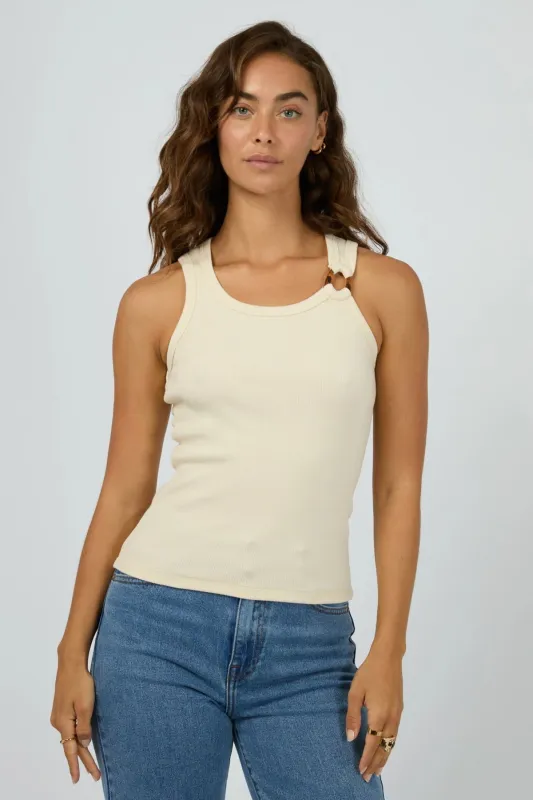 All About Eve Sierra Tank Vanilla sold by Shine On