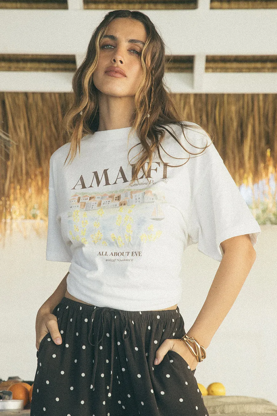 All About Eve Amalfi Relaxed Tee Vintage White sold by Shine On