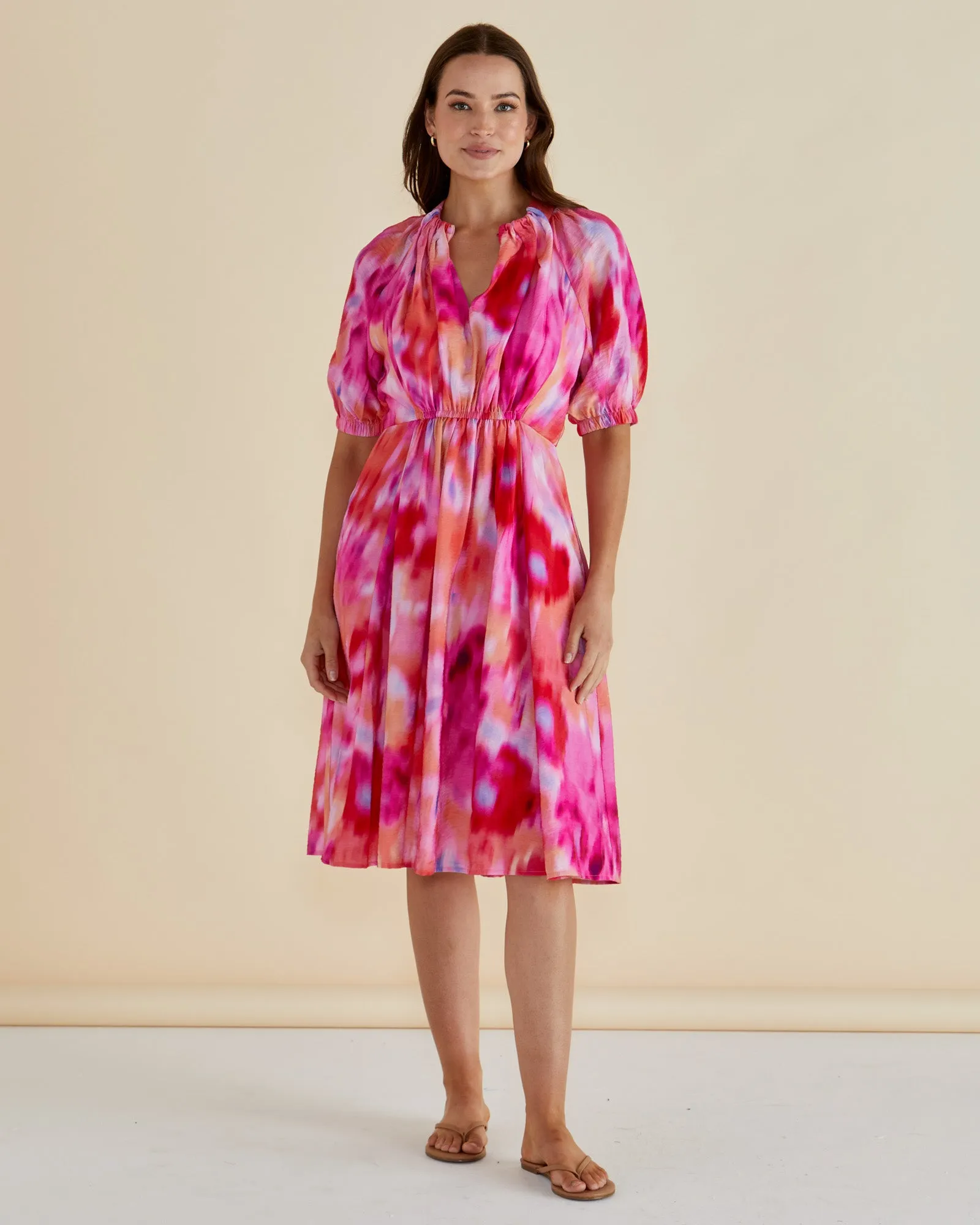 Betty Basics Emery Dress Floral Abstract Print sold by Shine On product image thumbnail 3