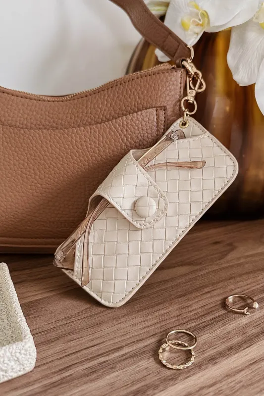 Louenhide Skittle Sunglasses Case Woven Vanilla sold by Shine On