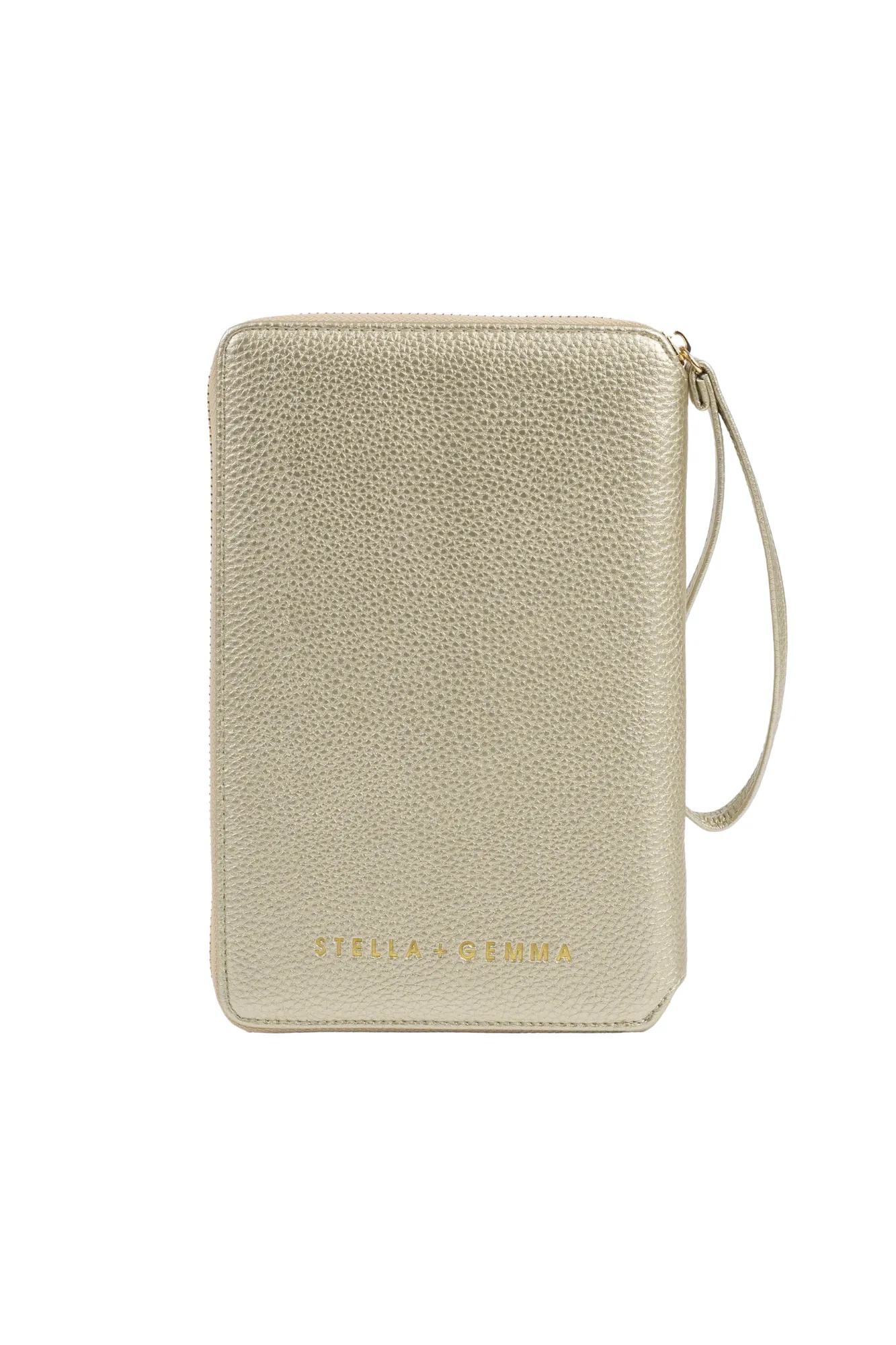 Stella + Gemma Getaway Travel Wallet Gold sold by Shine On
