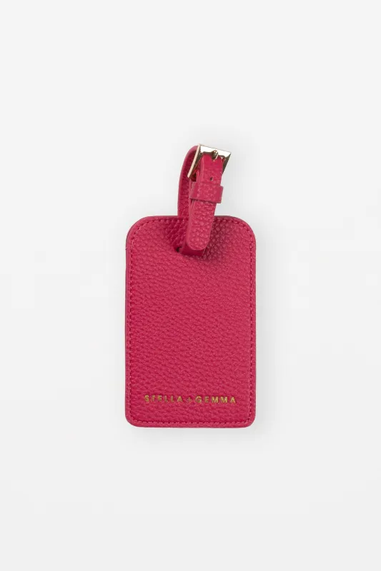 Stella + Gemma Getaway Luggage Tag Raspberry sold by Shine On
