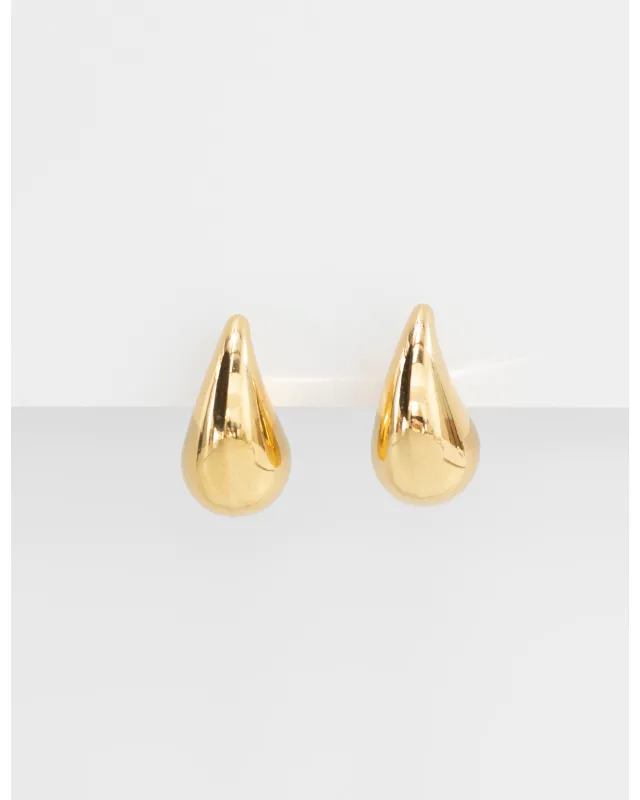 Stella + Gemma Tear Drop Earrings Gold sold by Shine On