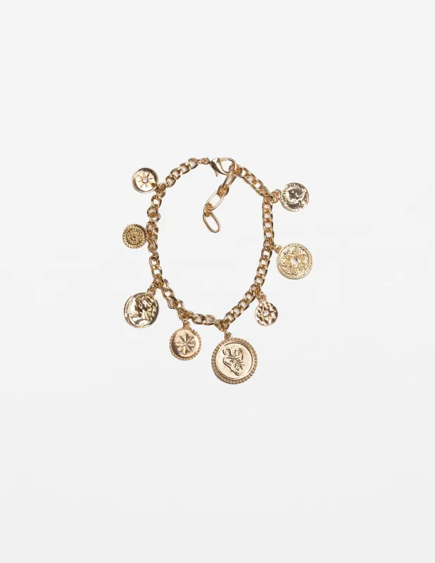 Stella + Gemma Bracelet Medallions Gold sold by Shine On