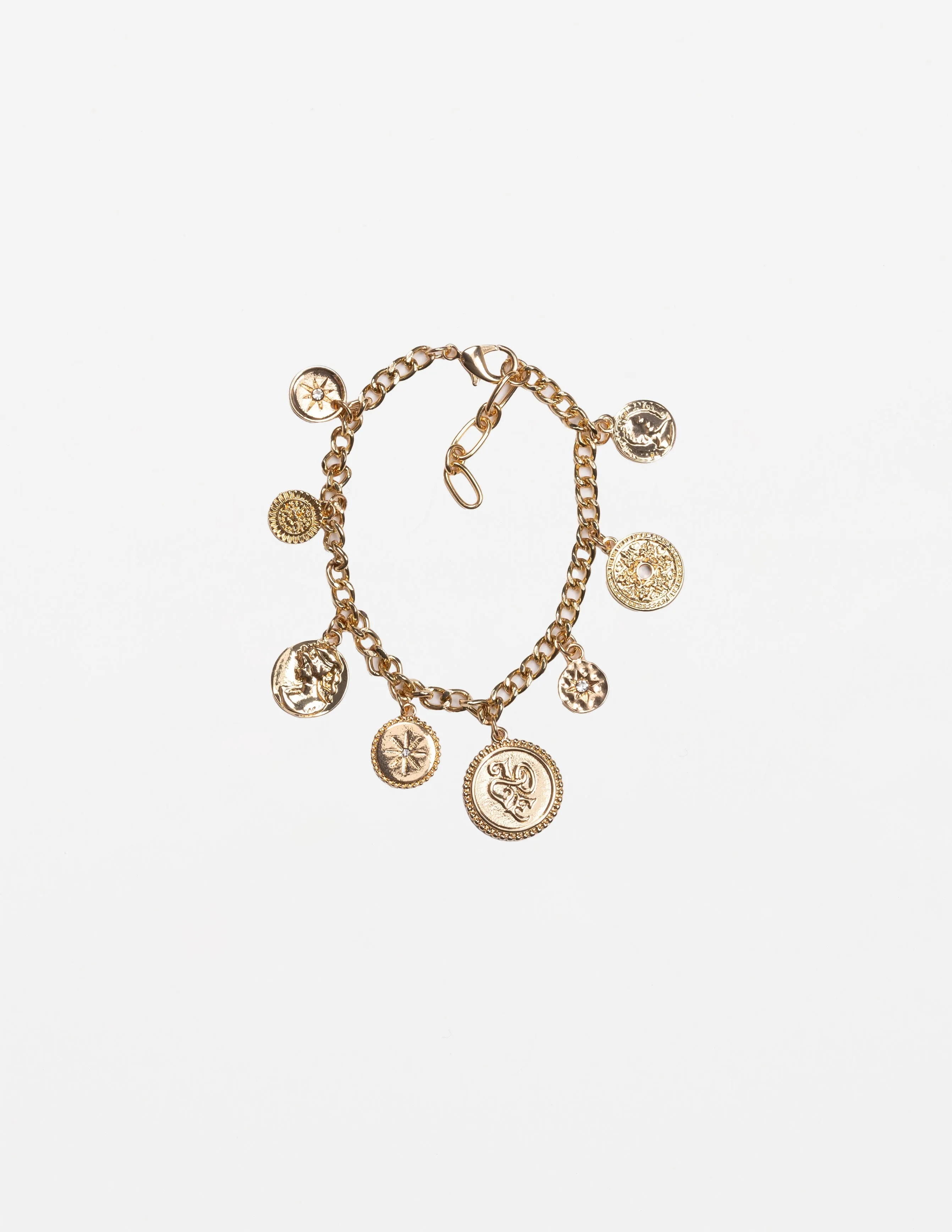 Stella + Gemma Bracelet Medallions Gold sold by Shine On