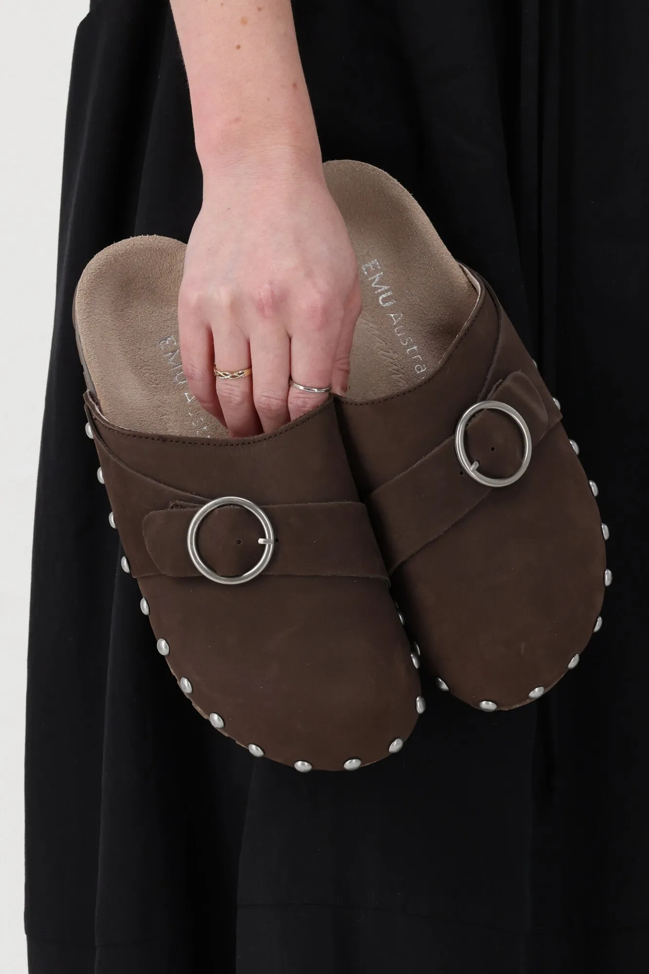 Emu Amber Sandal Espresso sold by Shine On