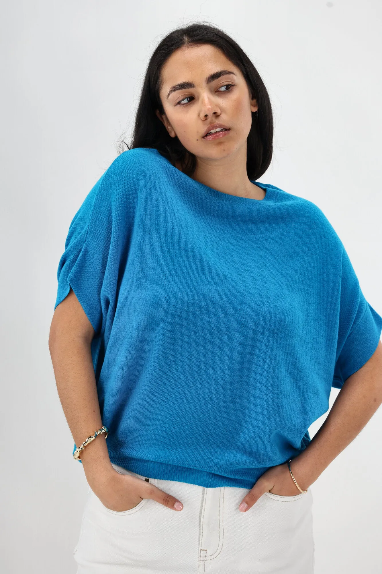 Shine On Label Blaise Slouchy Knit Blue sold by Shine On product image thumbnail 2