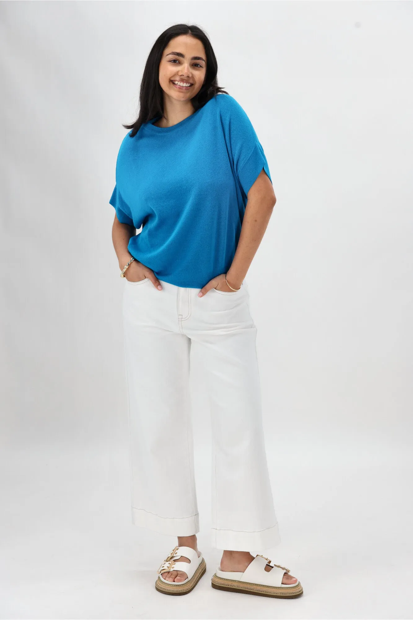 Shine On Label Blaise Slouchy Knit Blue sold by Shine On product image thumbnail 4