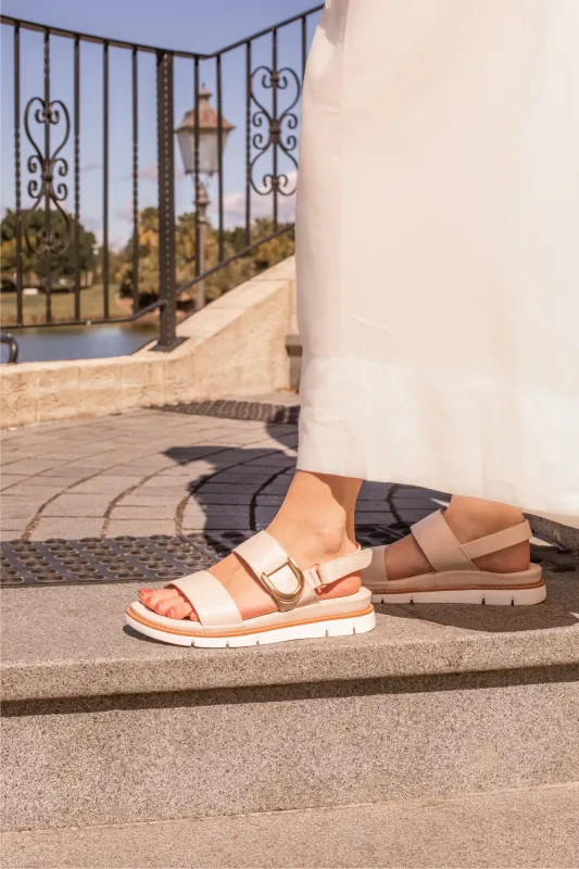 Los Cabos Sana Sandal Bone sold by Shine On