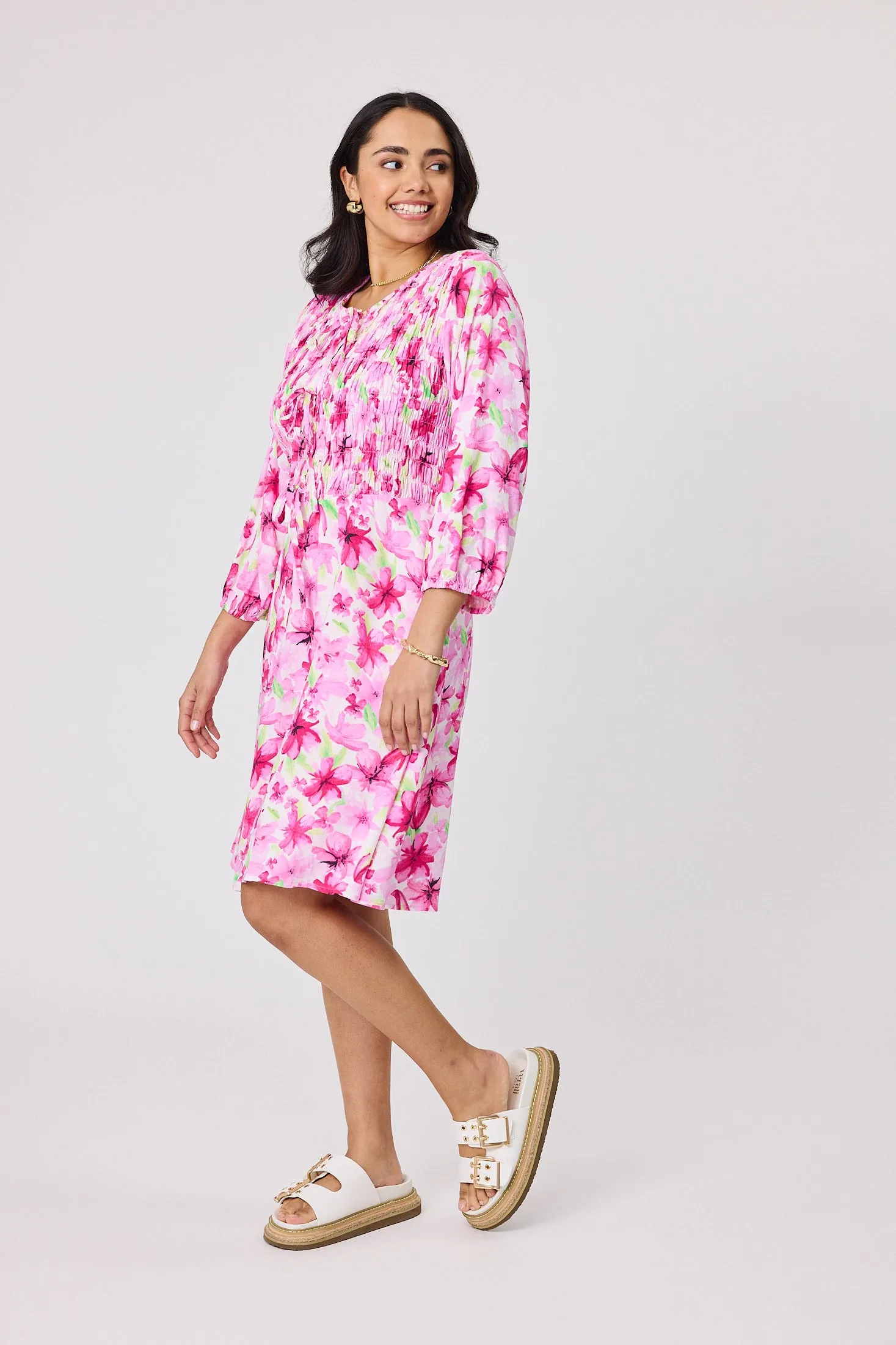 Sunday Boho Bella Floral Dress Pink sold by Shine On product image thumbnail 3