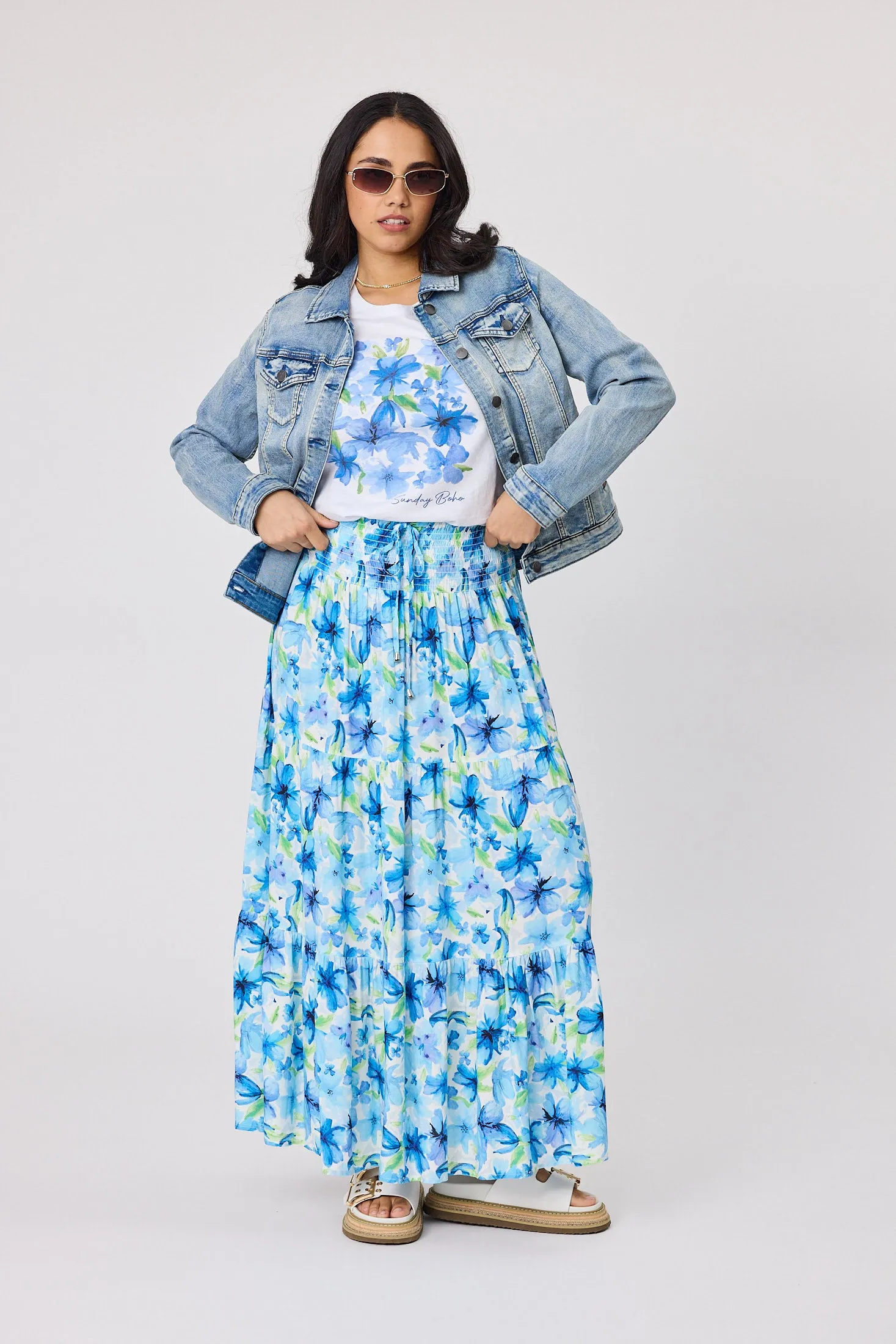Sunday Boho Bella Skirt Blue sold by Shine On product image thumbnail 3