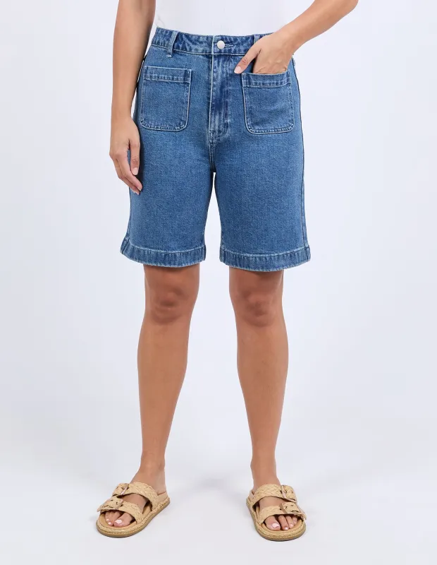 Foxwood Sarah Short Mid Blue sold by Shine On