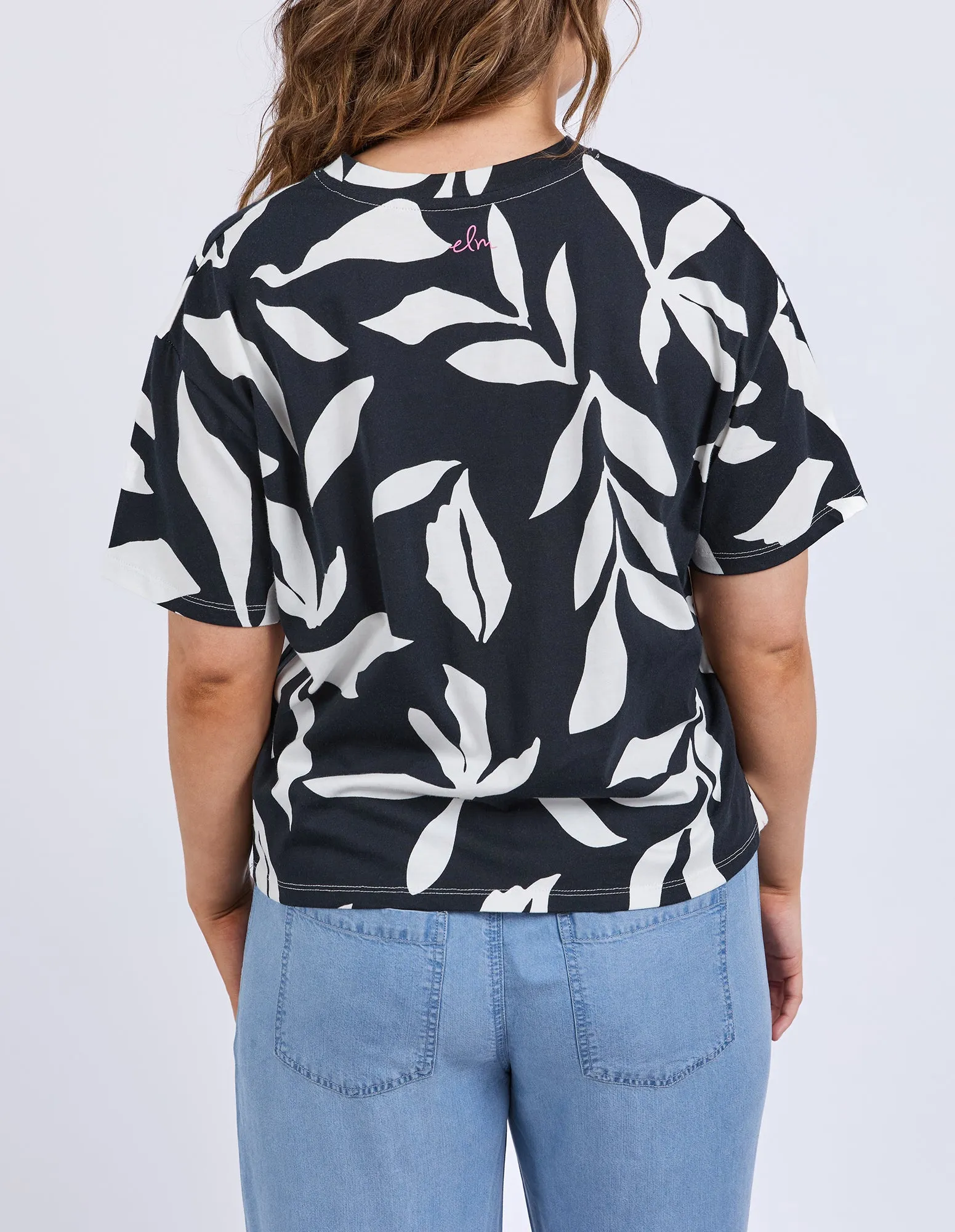 Elm Mimosa Tee Black Yardage Print sold by Shine On product image thumbnail 5