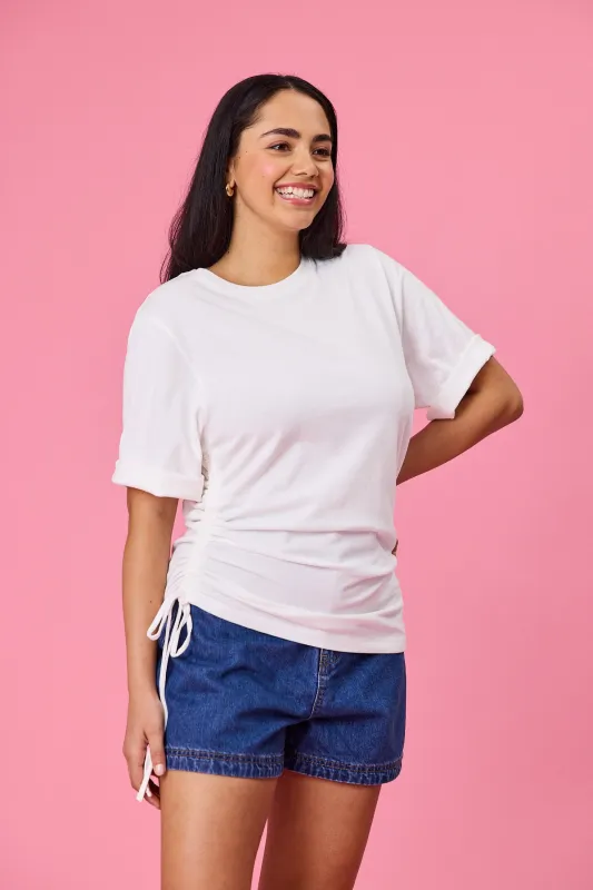 Ayva Lily Tee White sold by Shine On