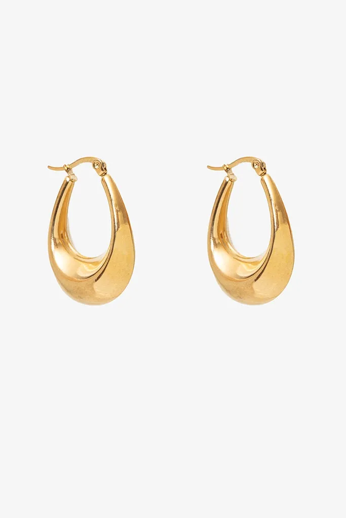 Antler Demi Hoop Gold sold by Shine On