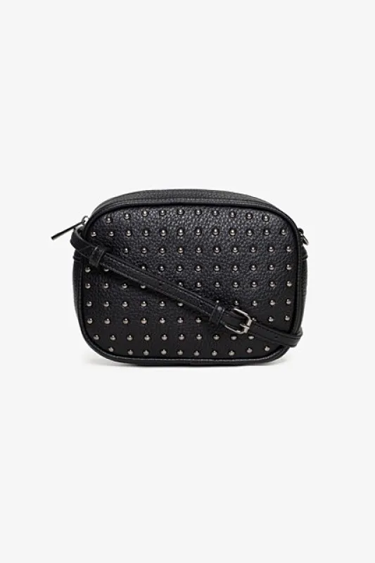 Antler Aggie Bag Black And Gunmetal Stud sold by Shine On