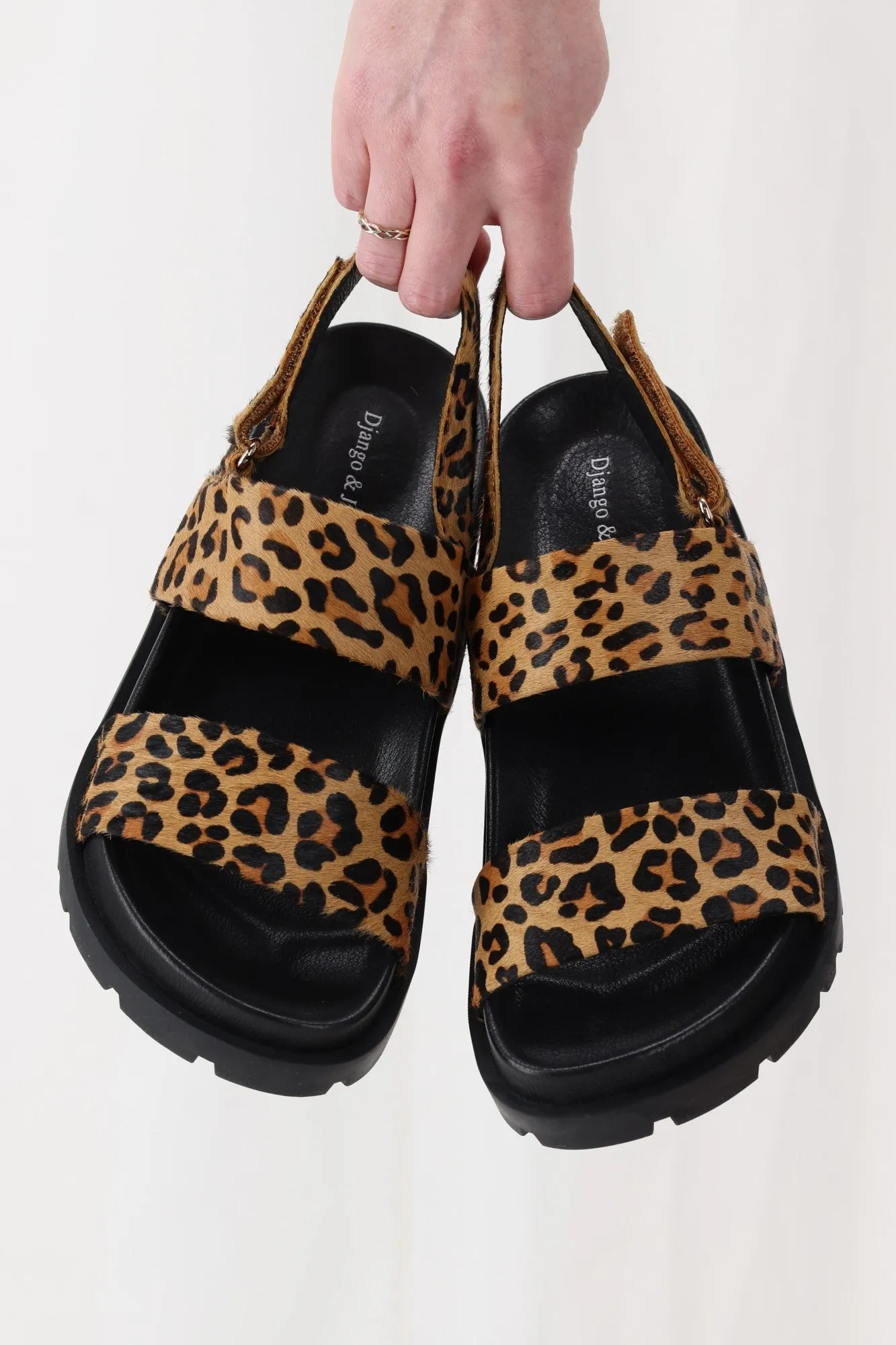 Django & Juliette Unaid Sandal Tan Leopard sold by Shine On product image thumbnail 3