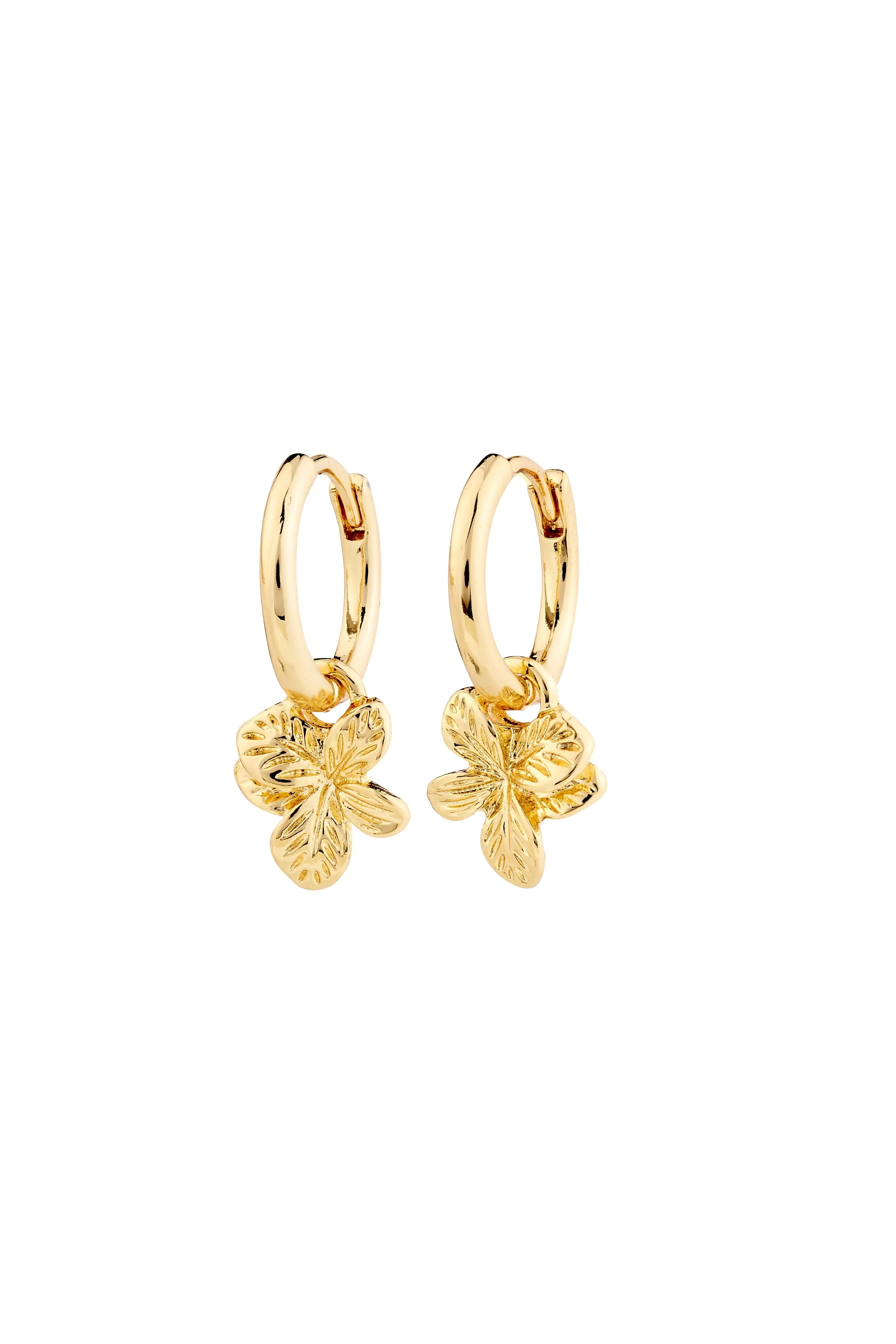 Pilgrim Charmaine Recycled Hoop Earrings Gold Plated sold by Shine On product image thumbnail 2