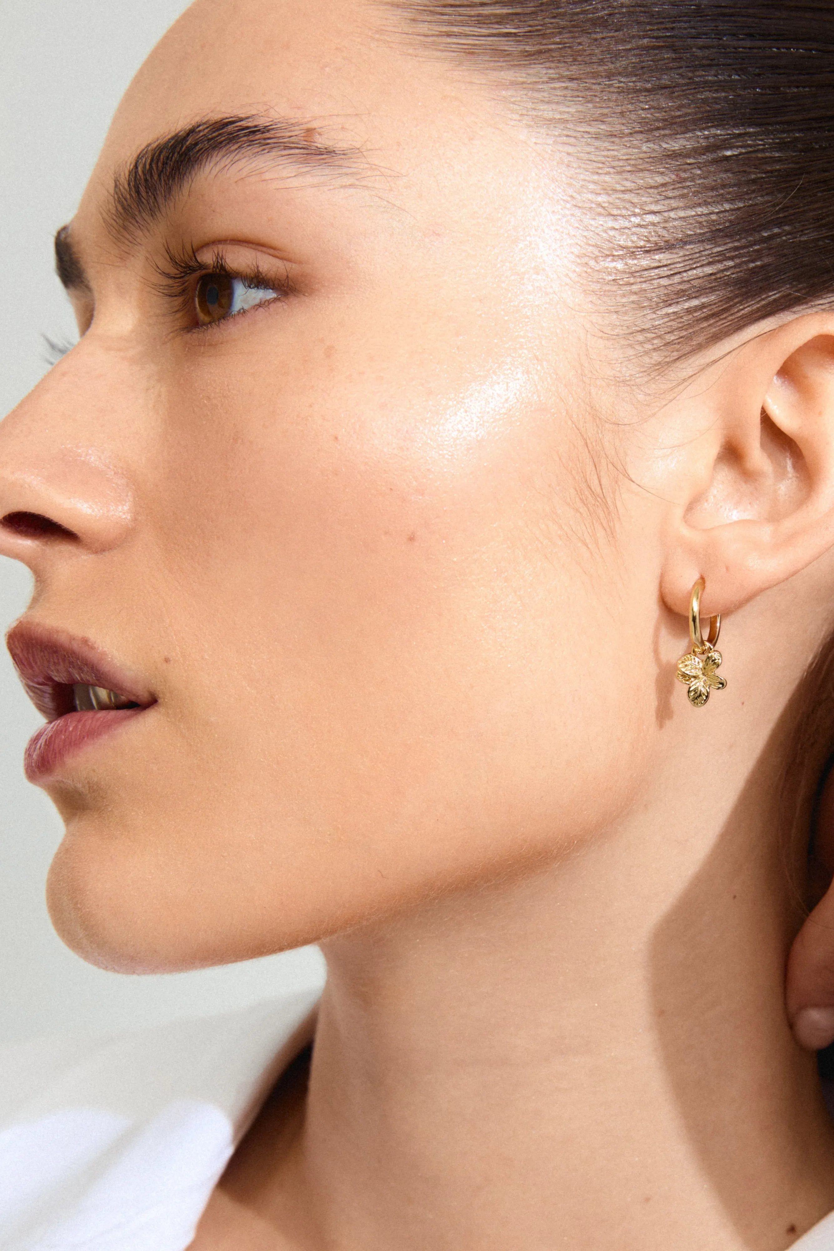 Pilgrim Charmaine Recycled Hoop Earrings Gold Plated sold by Shine On product image thumbnail 3