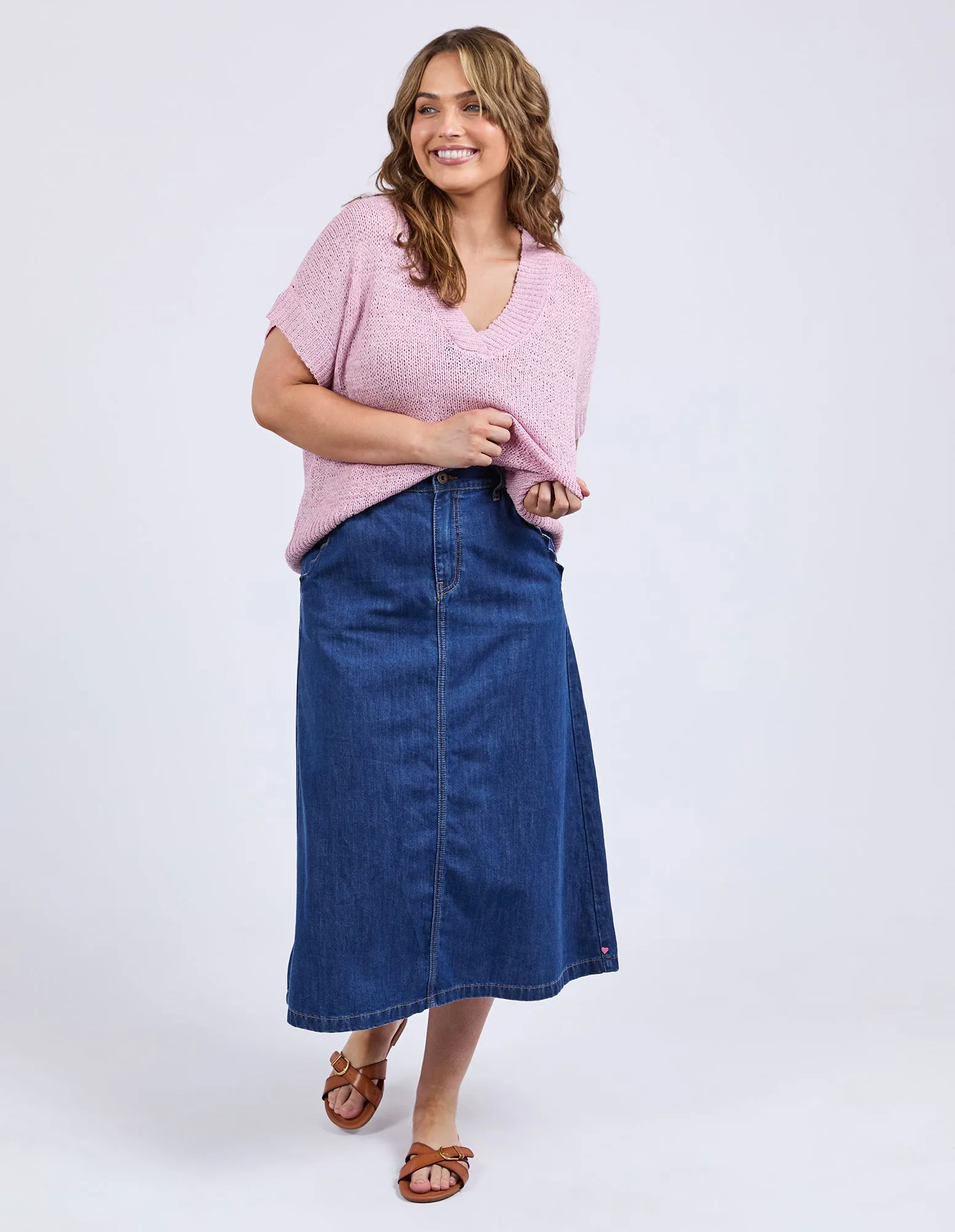 Elm Elba Knit Top Dusky Rose sold by Shine On product image thumbnail 4