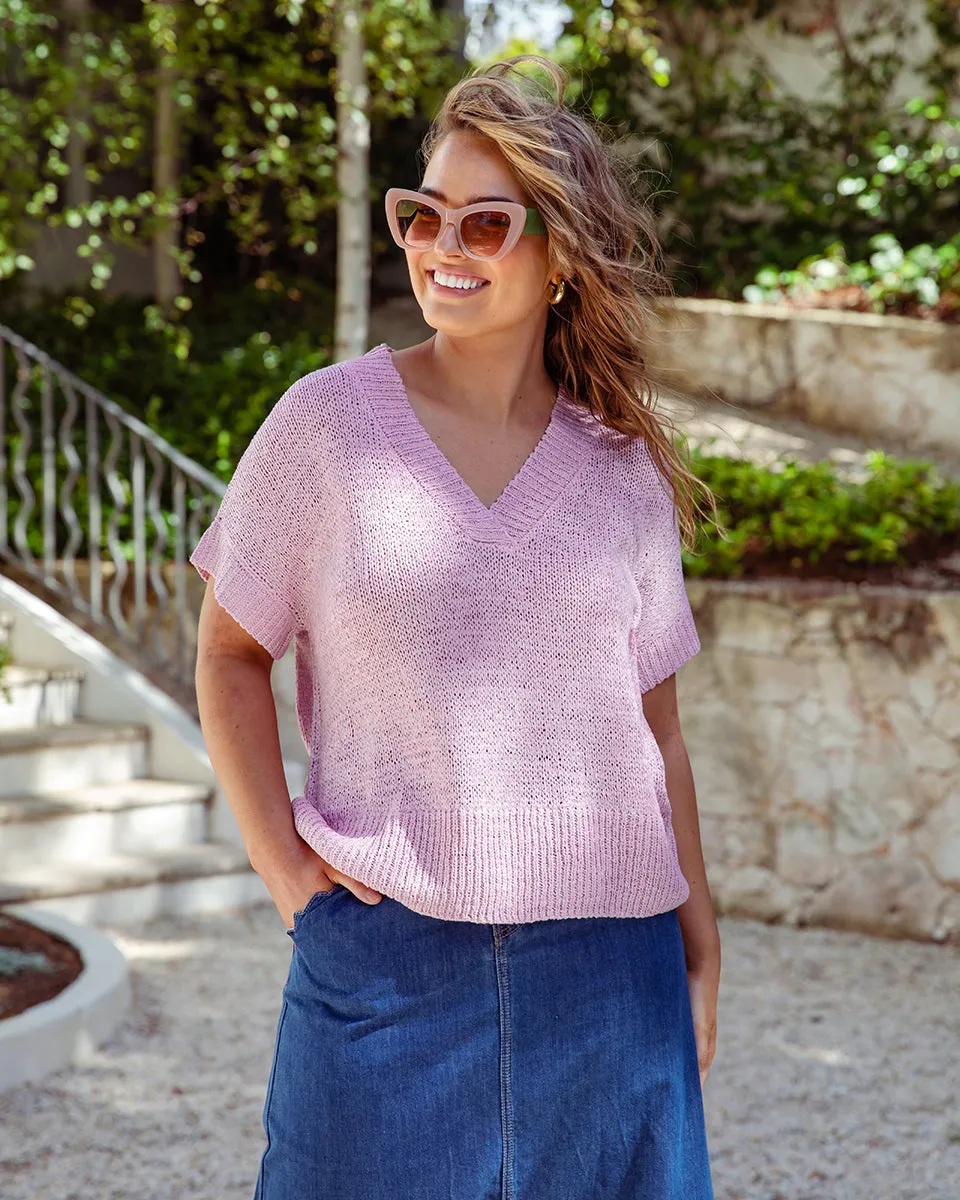 Elm Elba Knit Top Dusky Rose sold by Shine On product image thumbnail 2
