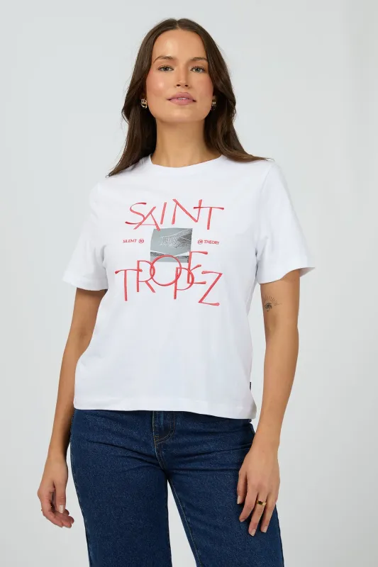 Silent Theory Saint Tropez Tee White sold by Shine On