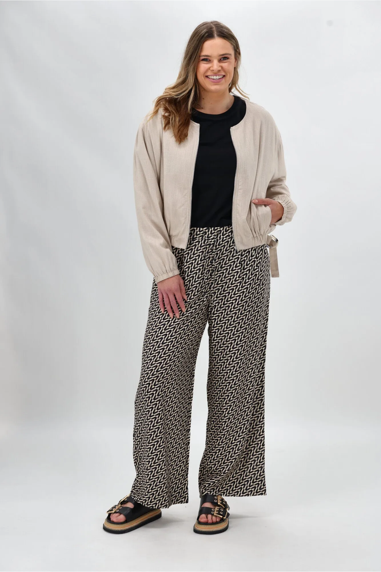 Shine On Label Margot Pant Black Natural Geo sold by Shine On product image thumbnail 5