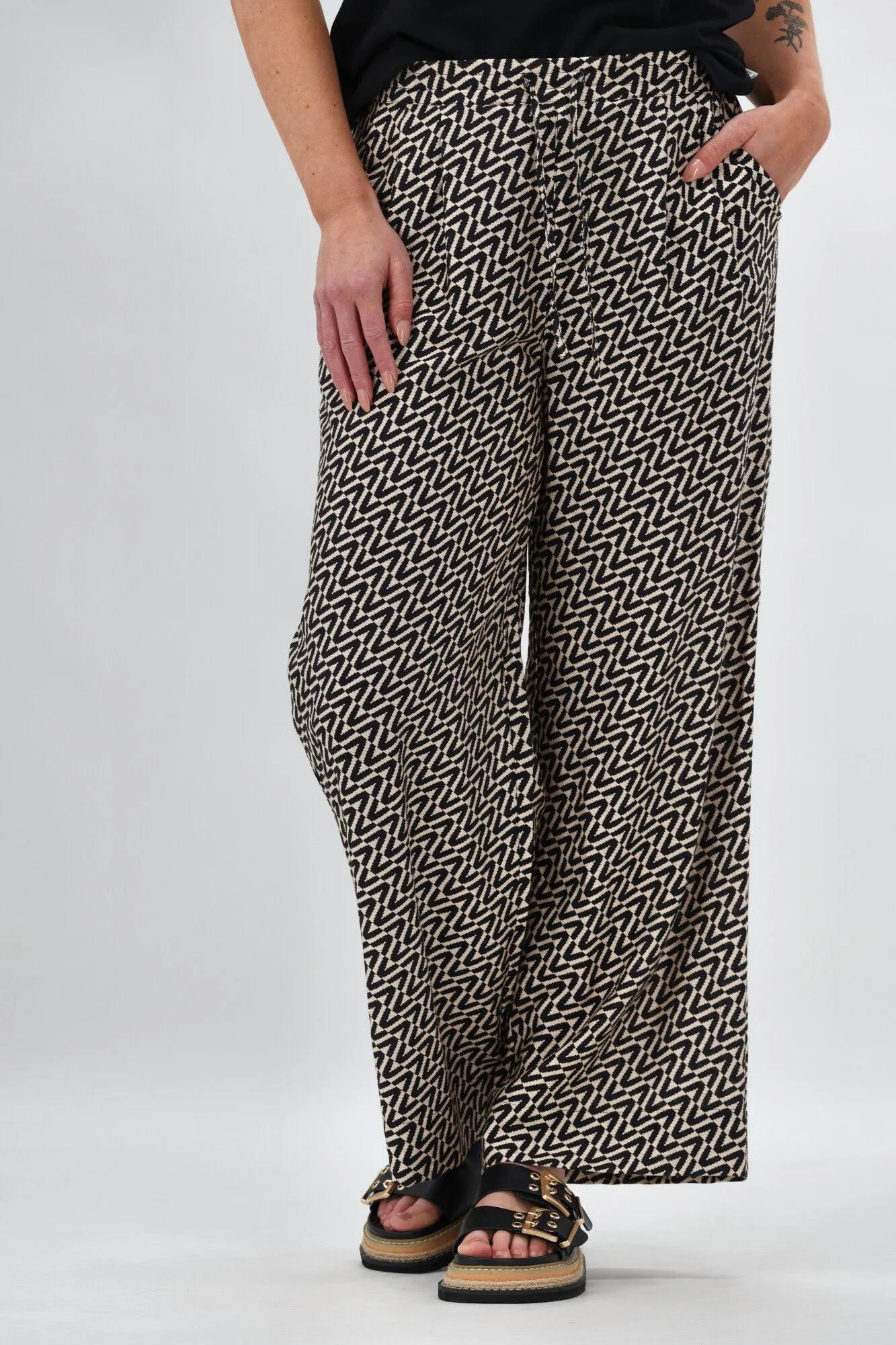 Shine On Label Margot Pant Black Natural Geo sold by Shine On product image thumbnail 2