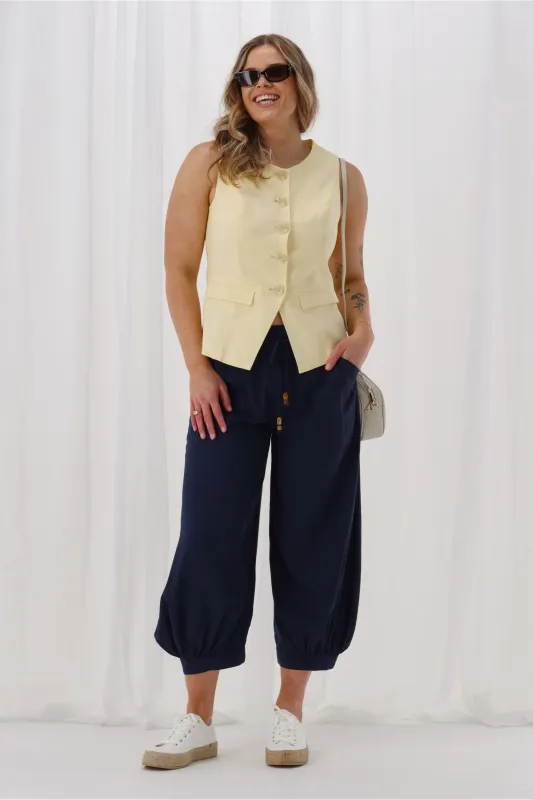 Sunday Boho Rhii Pant Navy sold by Shine On