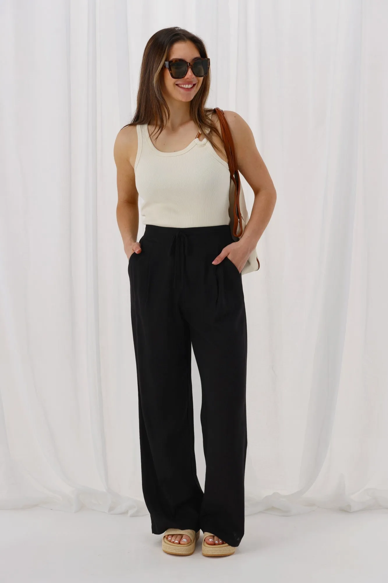Shine On Label Avelina Pants Black sold by Shine On