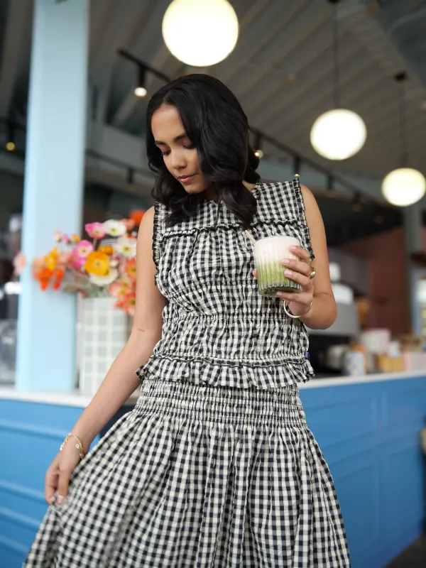 Ayva Chloe Skirt Gingham sold by Shine On
