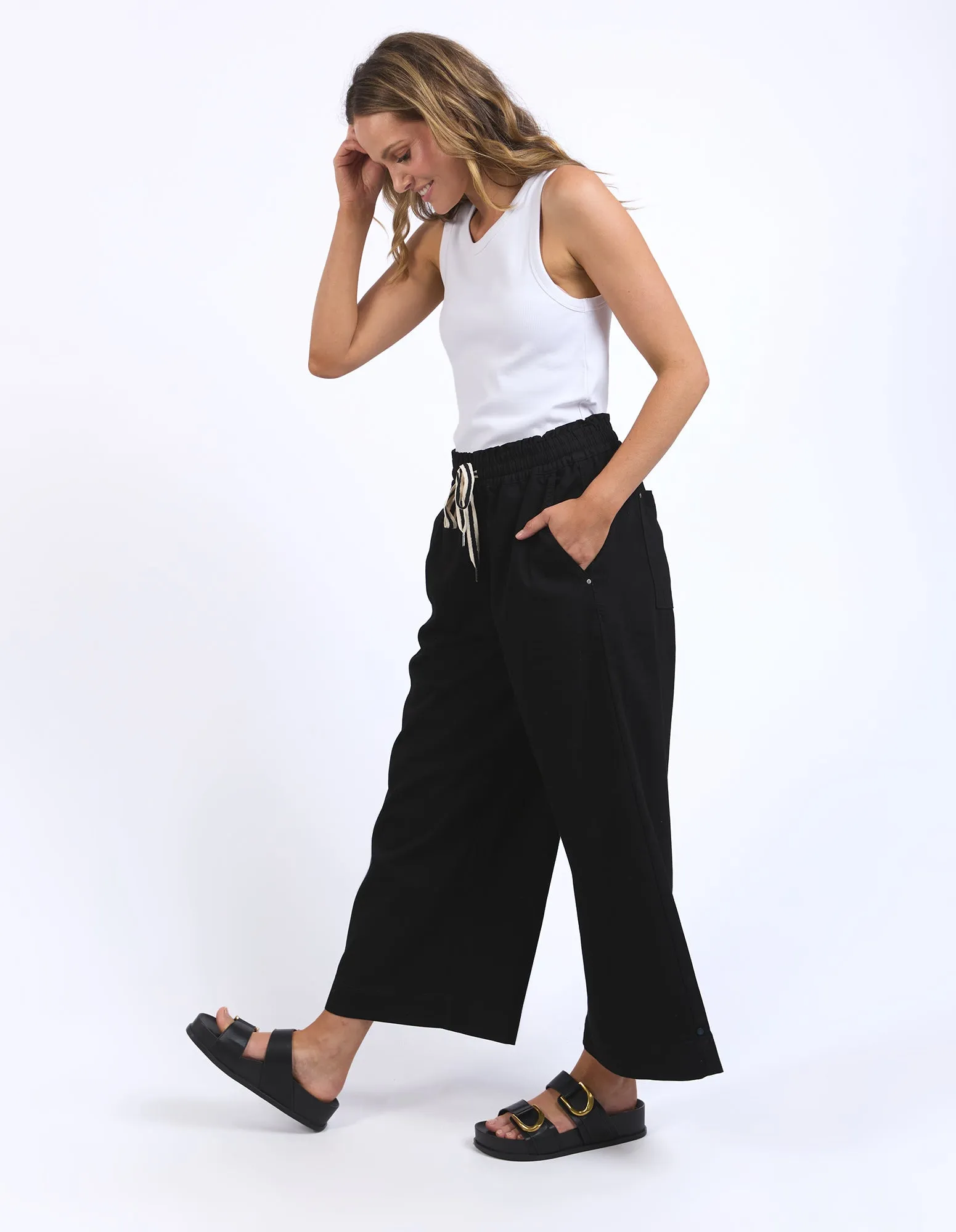 Elm Greta Wide Leg Pant Black sold by Shine On product image thumbnail 3