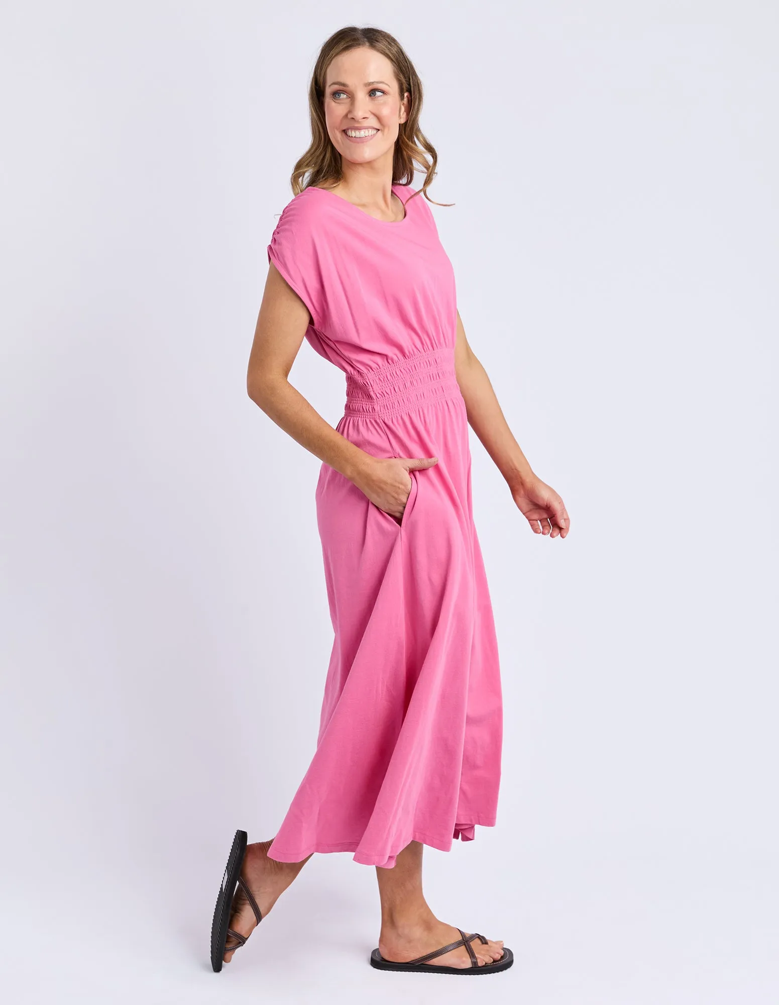 Elm Nelle Midi Dress Chateau Rose sold by Shine On product image thumbnail 3
