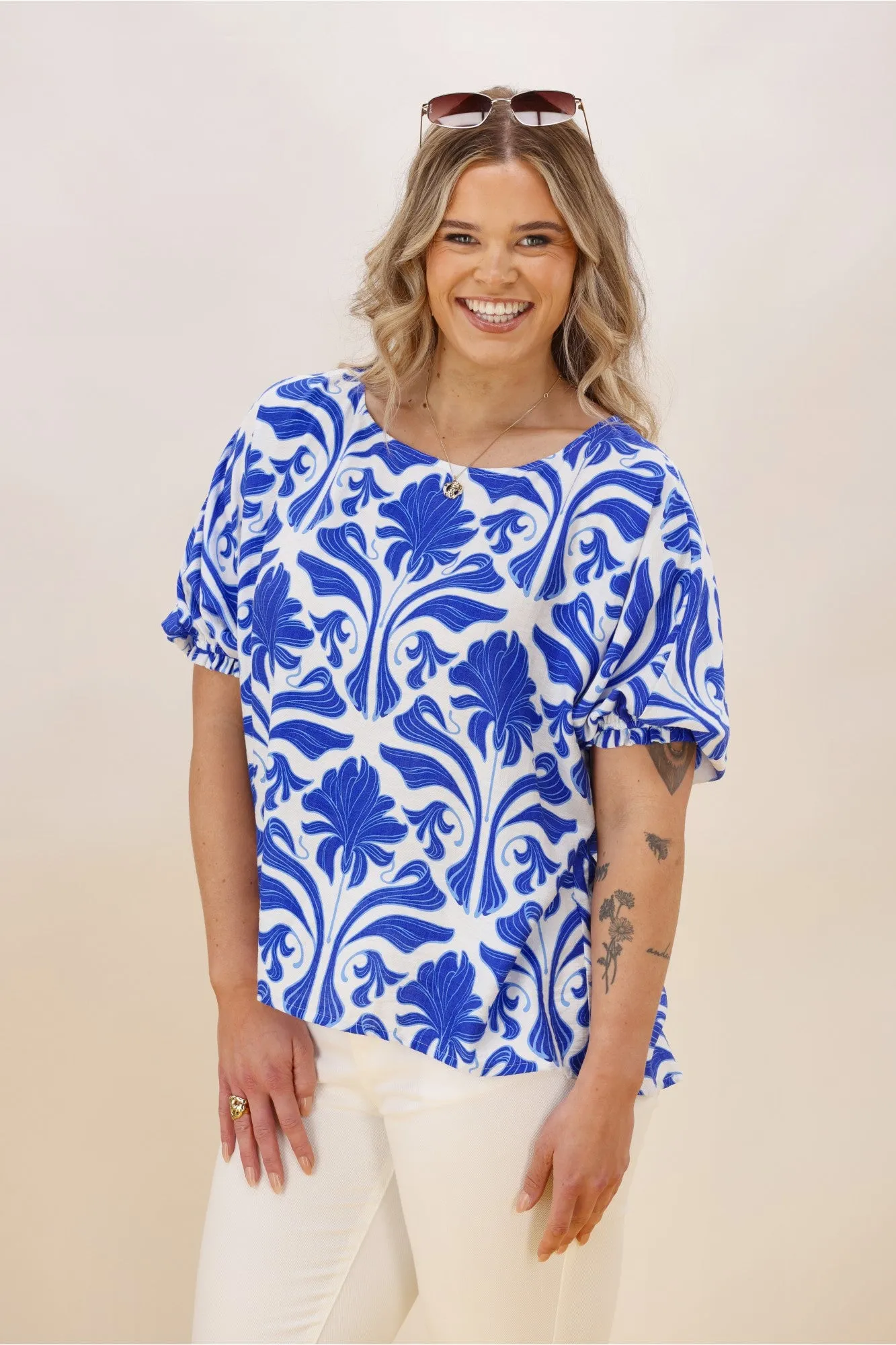 Gloss The Label Ione Top Print sold by Shine On product image thumbnail 5