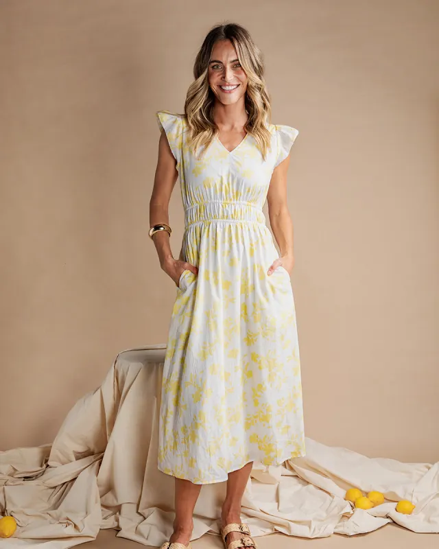 Foxwood Sierra Dress Lemon sold by Shine On