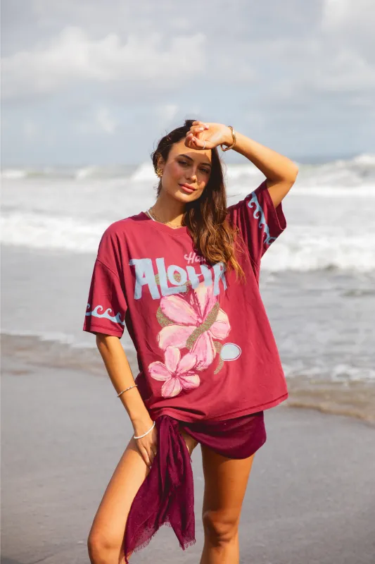 Foxwood Aloha Hawaii Tee Port sold by Shine On