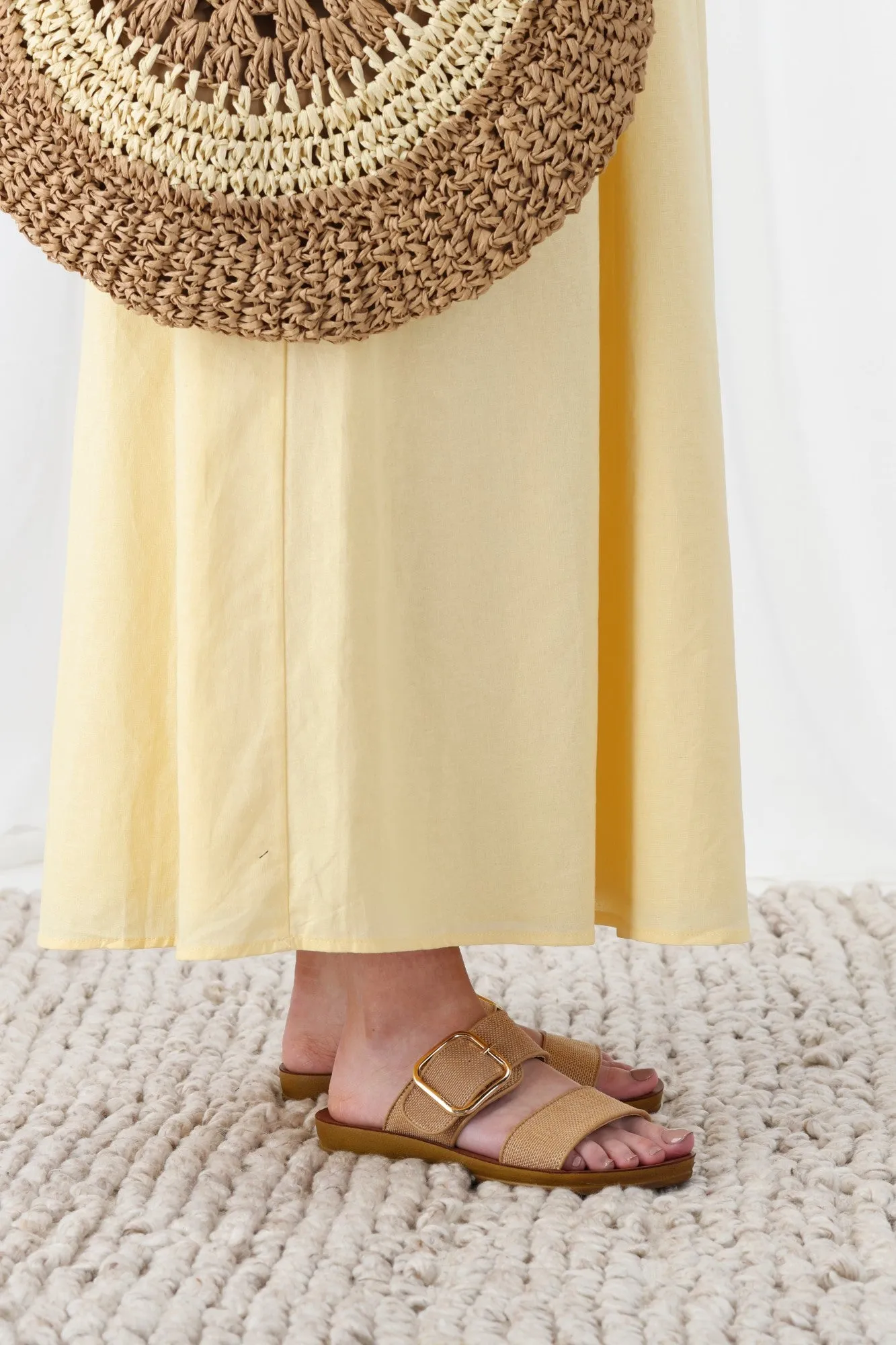 Los Cabos Doti Sandal Caramel Raffia sold by Shine On product image thumbnail 3