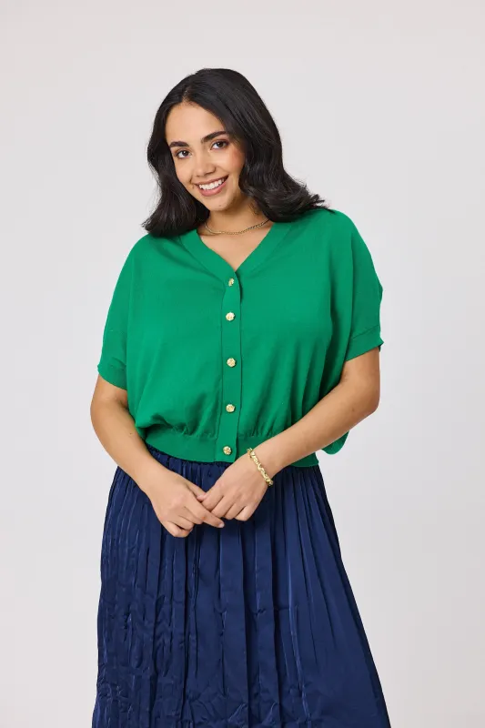 Shine On Label Zosia Batwing Cardigan Green sold by Shine On