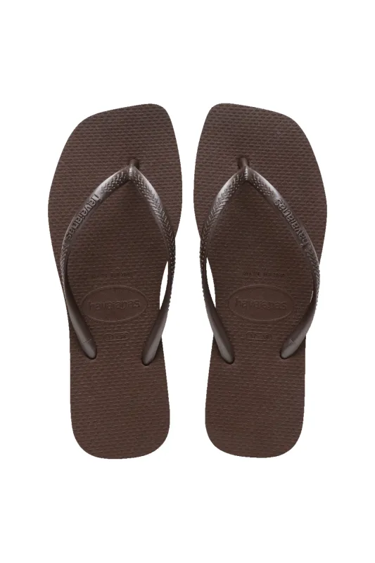 Havaianas Slim Square Solid 0727 Brown made by Havaianas