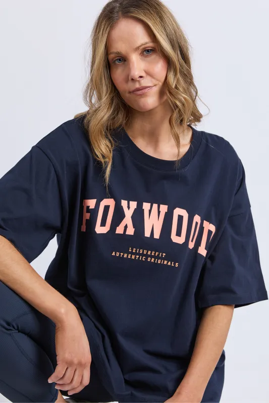 Foxwood Interval Tee Navy sold by Shine On