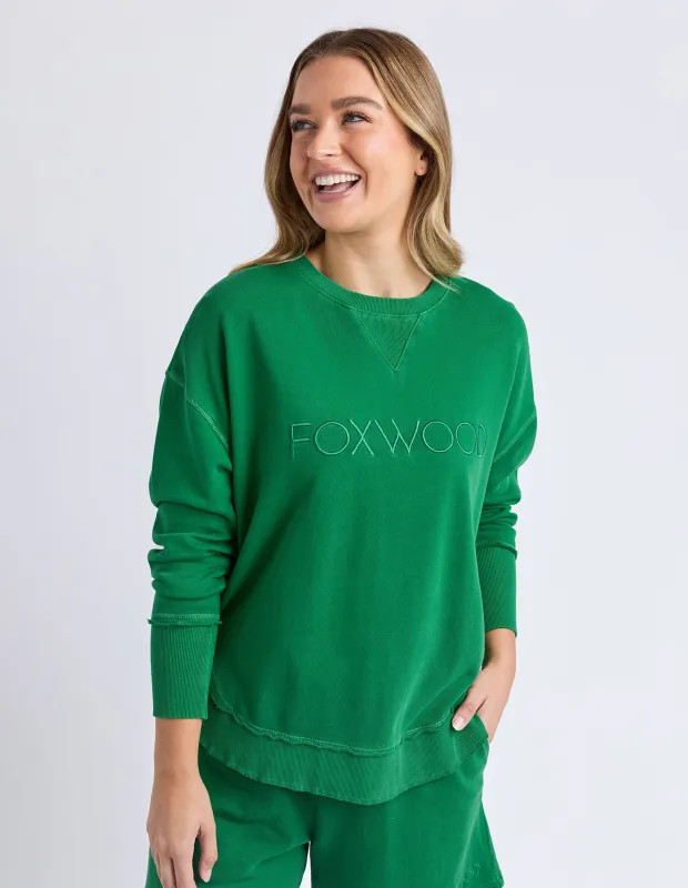 Foxwood Simplified Crew Green sold by Shine On