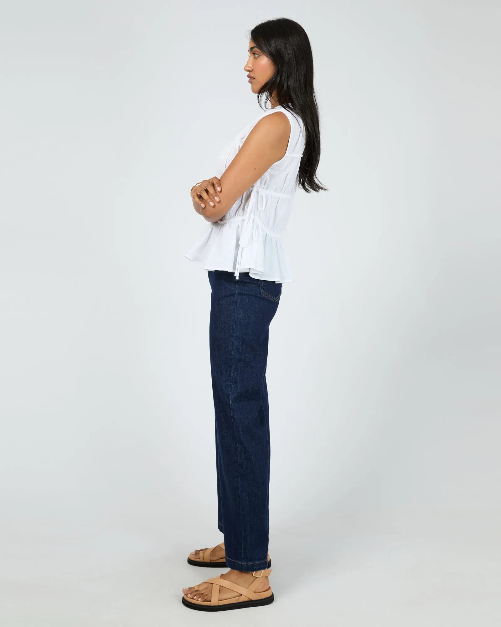 All About Eve Lou Lou Tie Top White sold by Shine On product image thumbnail 5